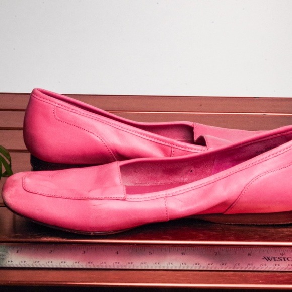 Vintage Pink Leather Enzo Angiolini Flats - Picture 2 of 6